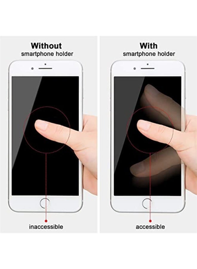 CLENEA 6Pcs Cell Phone Grip Straps, Phone Finger Grips, Soft and Durable, Easy To Install, Smooth Surface, Retractable Design, Can Be Used In Phone Cases, Suitable for Most Phones and Tablets, 6 Colors - Image 5